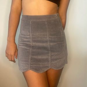 Gray corduroy Alter’d state skirt